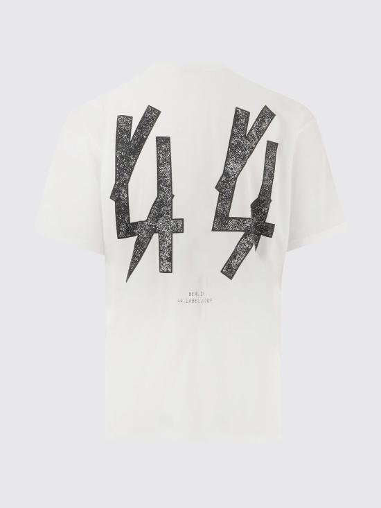 26SS 44레이블 반팔 티셔츠 B0030556FA706 P760 White - 44 LABEL