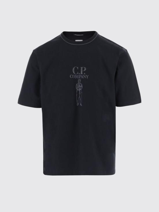 26SS 씨피 컴퍼니 반팔 티셔츠 20CMTS120A110580W 888 Black - C.P. COMPANY