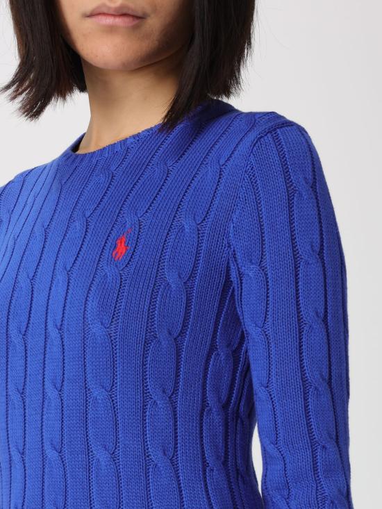 26SS 폴로 랄프로렌 폴로 자수 케이블 니트 스웨터 211971869 012 Blue 1 - POLO RALPH LAUREN