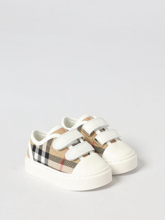 26SS [키즈] 버버리 스니커즈 8118360 B9368 Beige - BURBERRY