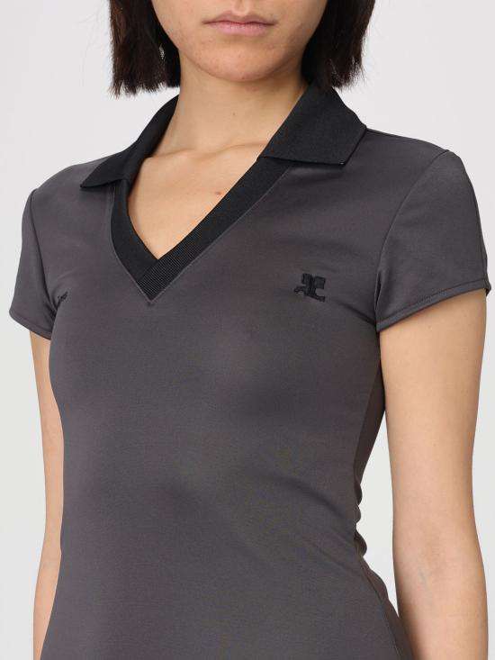 26SS 쿠레쥬 스포츠 폴로 롱 드레스 126JRO807JS0195 B214 Black - COURREGES