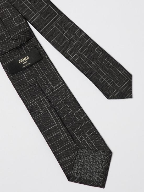 25FW 펜디 넥타이 FXC023AYBS F0QA1 Black - FENDI