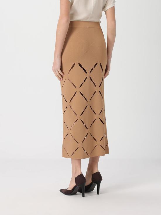 26SS 리비아나 콘티 롱 스커트 F6SA91 U72 0 Brown - LIVIANA CONTI