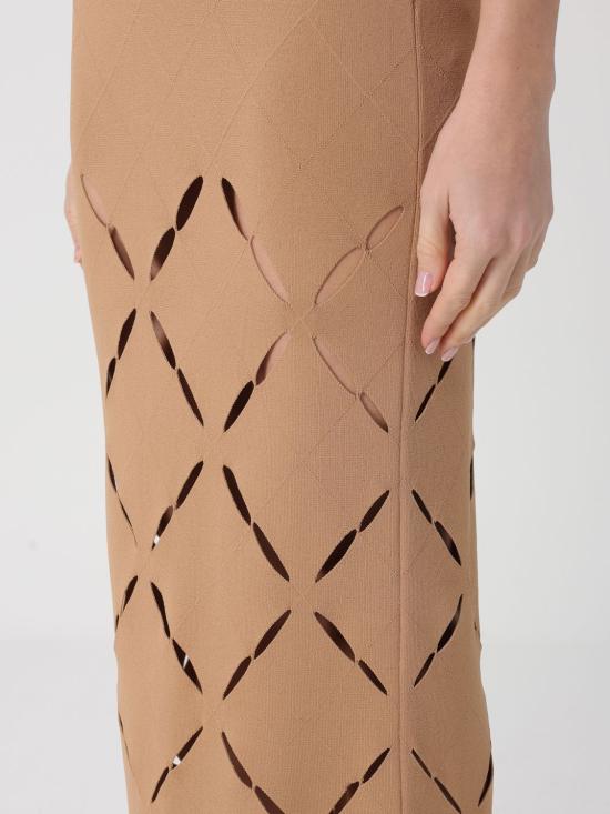 26SS 리비아나 콘티 롱 스커트 F6SA91 U72 0 Brown - LIVIANA CONTI