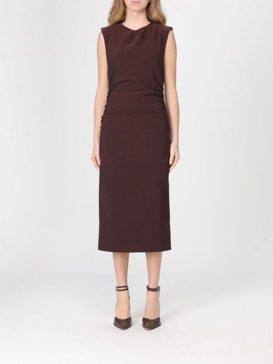 26SS 리비아나 콘티 롱 원피스 F6SR25 W18 0 Brown