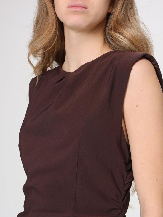 26SS 리비아나 콘티 롱 원피스 F6SR25 W18 0 Brown - LIVIANA CONTI