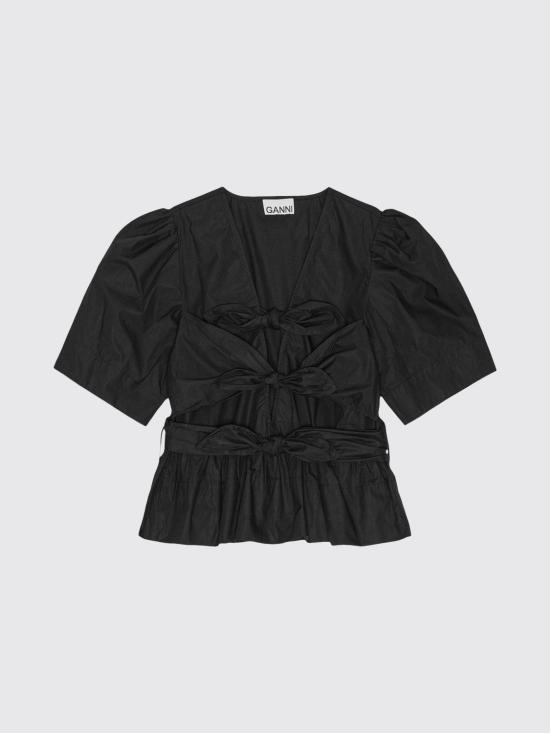 26SS 가니 블라우스 W0378 099 Black - GANNI