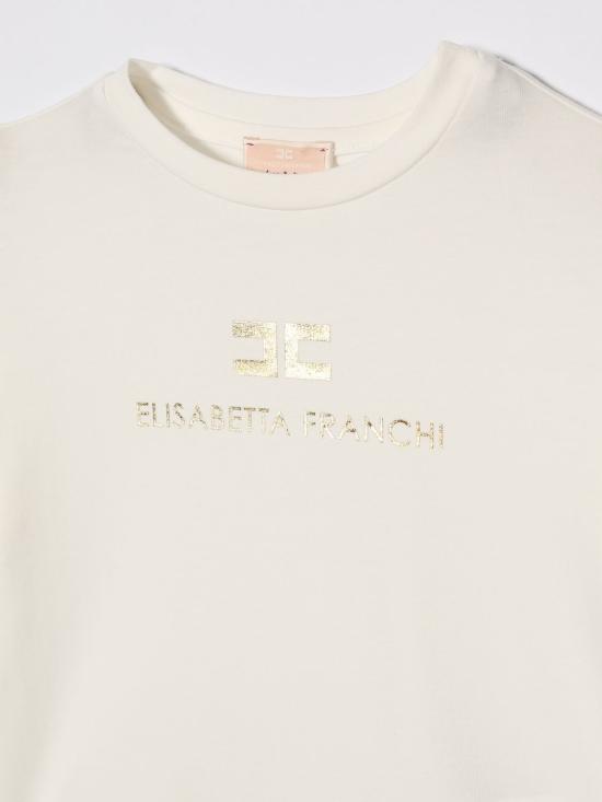 26SS [키즈] 엘리자베타프랜치 티셔츠 EGTS108JE006 0115 Ivory - ELISABETTA FRANCHI
