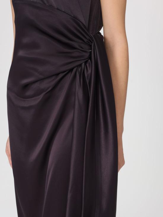 26SS 리비아나 콘티 롱 원피스 F6SS70 W18 0 Brown - LIVIANA CONTI