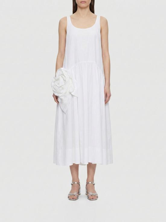 26SS 시몬로샤 롱 원피스 7471R1287 White