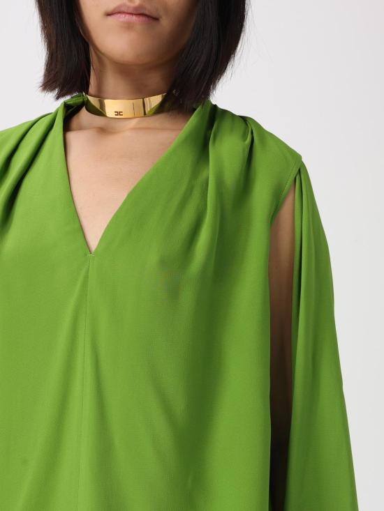 26SS 엘리자베타프랜치 긴팔 티셔츠 CA12961E2 EV3 Green - ELISABETTA FRANCHI