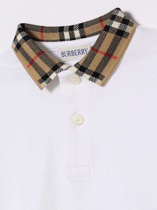 26SS [키즈] 버버리 폴로 셔츠 8105577 A1464 White - BURBERRY