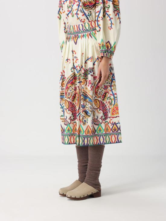 26SS 에트로 롱 스커트 WRFA011299SP5 I0X0800 White - ETRO