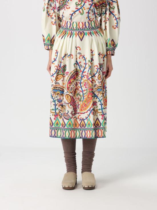 26SS 에트로 롱 스커트 WRFA011299SP5 I0X0800 White