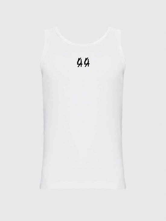 26SS 44레이블 반팔 티셔츠 B0030579FA584 P732 White - 44 LABEL