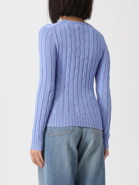 26SS 폴로 랄프로렌 폴로 자수 케이블 니트 스웨터 211971869 009 Blue - POLO RALPH LAUREN