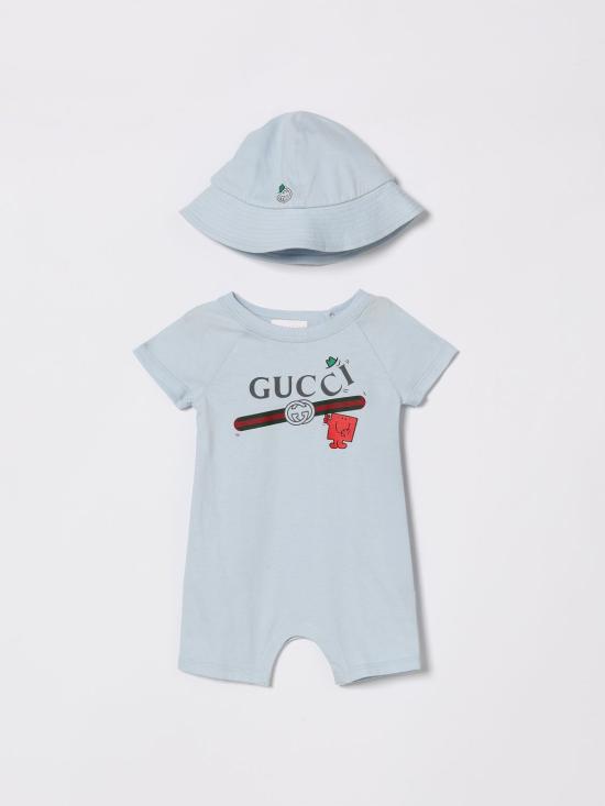 26SS [키즈] 구찌 오버롤 855839XJHPW 4454 Gnawed Blue