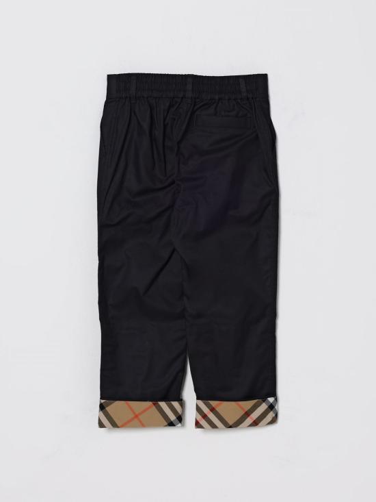 26SS [키즈] 버버리 스트레이트 팬츠 8117171 A1189 Black - BURBERRY