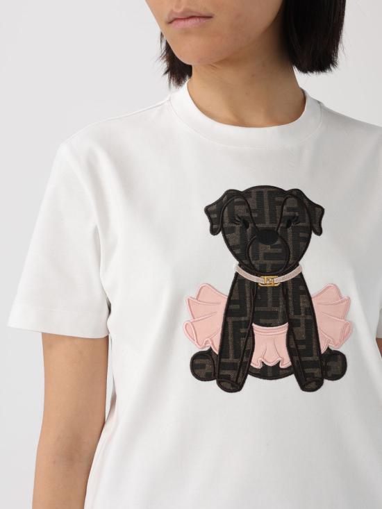 26SS 펜디 반팔 티셔츠 FS7254AW94 F08QQ White - FENDI