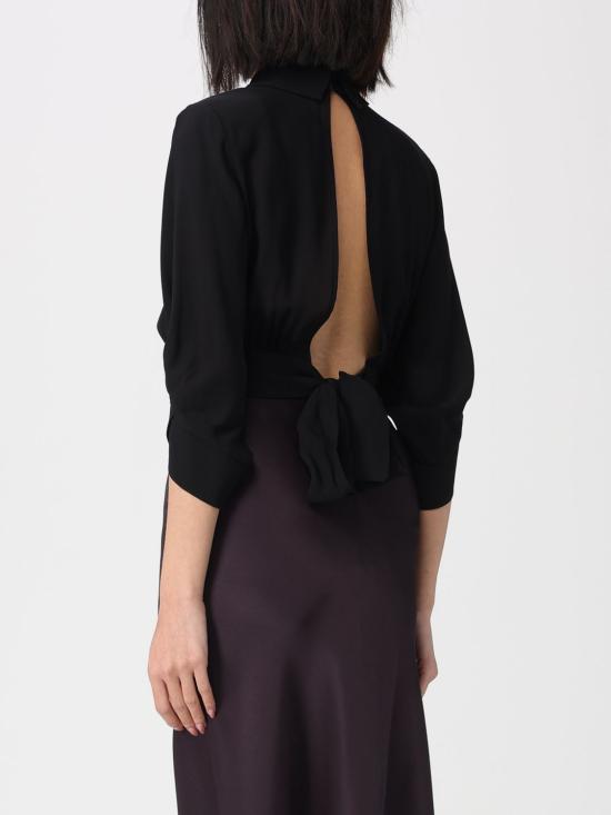 26SS 엘리자베타프랜치 블라우스 CA14761E2 110 Black - ELISABETTA FRANCHI