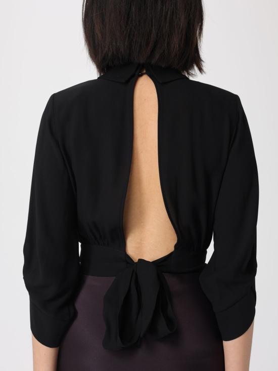 26SS 엘리자베타프랜치 블라우스 CA14761E2 110 Black - ELISABETTA FRANCHI