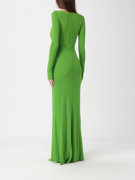 26SS 엘리자베타프랜치 롱 원피스 ABR1461E2 EV3 Green - ELISABETTA FRANCHI