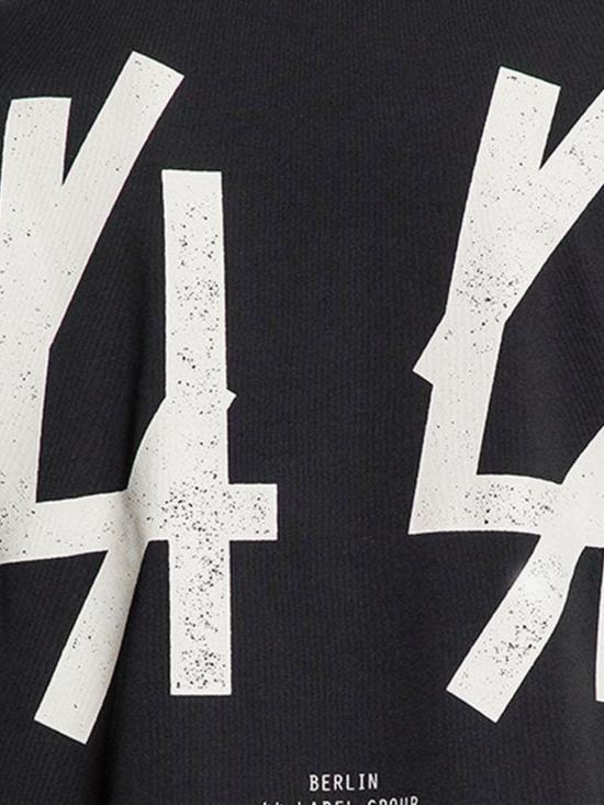 26SS 44레이블 반팔 티셔츠 B0030556FA528 P574 Black 1 - 44 LABEL