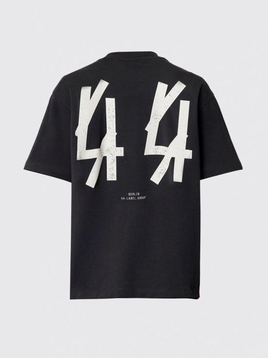 26SS 44레이블 반팔 티셔츠 B0030556FA528 P574 Black 1 - 44 LABEL