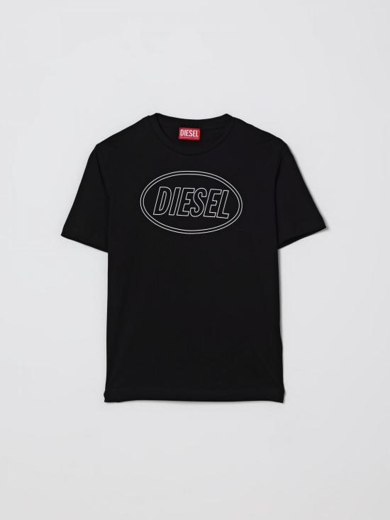 26SS [키즈] 디젤 티셔츠 J025820GRAI K900 Black