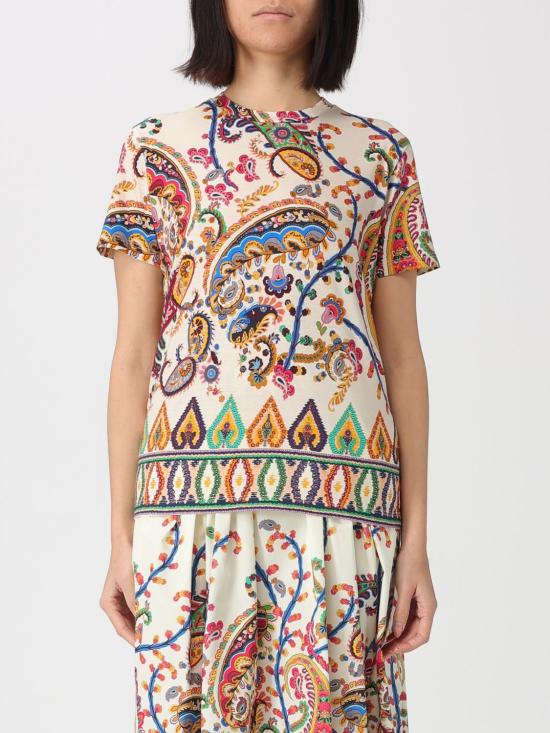 26SS 에트로 반팔 티셔츠 WRMA0006AKH26 X0800 White