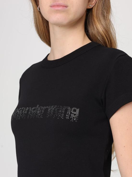 26SS 알렉산더 왕 반팔 티셔츠 1CC1261209 001 Black - ALEXANDER WANG