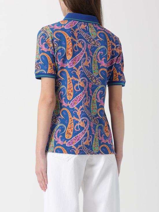 26SS 에트로 폴로 티셔츠 WRMD0001AKH36 X0880 Blue - ETRO