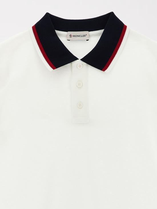 26SS [키즈] 몽클레어 폴로 셔츠 8A000038496W 034 White - MONCLER