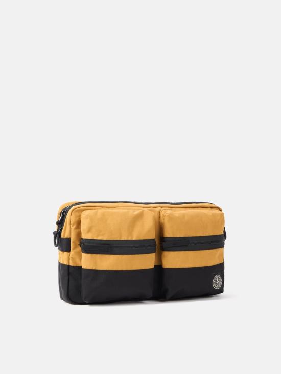 26SS 스톤 아일랜드 더블 코티드 코튼 립스탑 크로스바디백 9200026S0331V0034 Yellow - STONE ISLAND