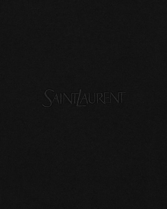 26SS 생로랑 반팔 티셔츠 857461Y37XE1000 Black - SAINT LAURENT