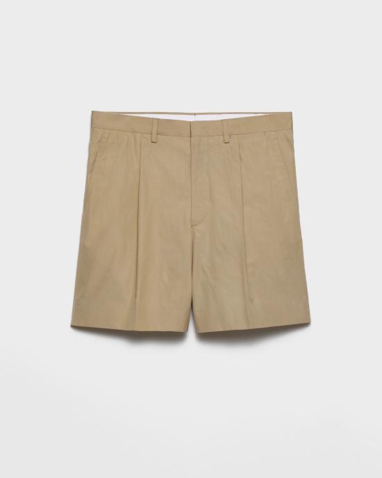 26SS 프라다 코튼 버뮤다 UP04241XV2F034X S OOO Beige