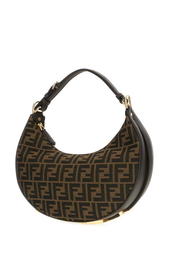 26SS 펜디 펜디그라피 스몰 패브릭 호보백 8BR798ALP3 F1I02 Tabacco - FENDI