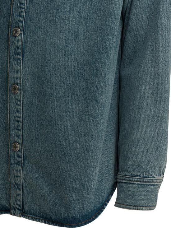  아미 긴팔 셔츠 UJK897DE0046480 BLUE - AMI