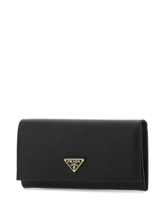 26SS 프라다 사피아노 레더 트라이앵글 로고 플랩 장지갑 1MH132QHHF0002 black - PRADA