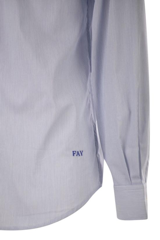 26SS 페이 긴팔 셔츠 NCMA152259SZBEU802 BLUE WHITE - FAY