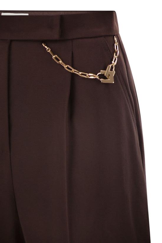 26SS 엘리자베타프랜치 스트레이트 팬츠 SH00561E2 644 BROWN - ELISABETTA FRANCHI