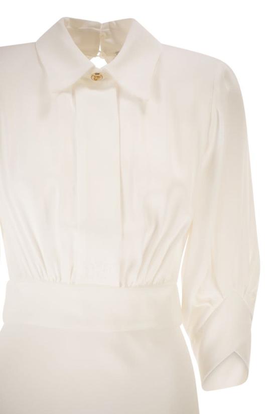 26SS 엘리자베타프랜치 미디 원피스 AB92361E2 360 IVORY - ELISABETTA FRANCHI