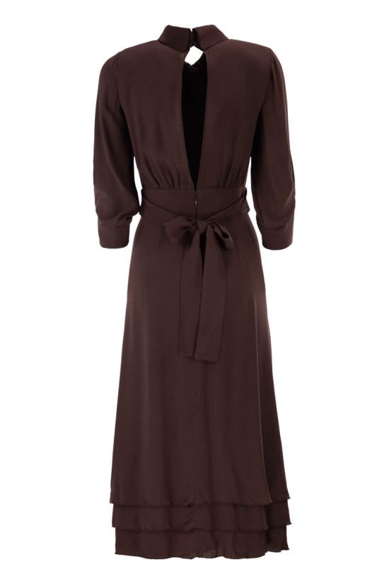 26SS 엘리자베타프랜치 미디 원피스 AB92361E2 644 BROWN - ELISABETTA FRANCHI