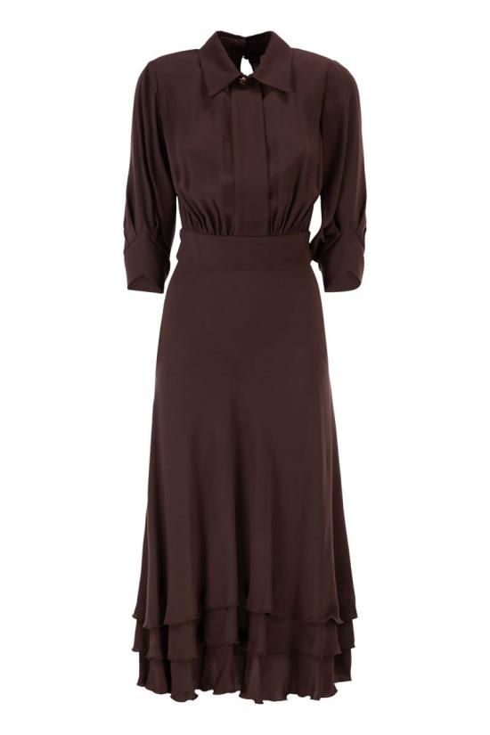 26SS 엘리자베타프랜치 미디 원피스 AB92361E2 644 BROWN