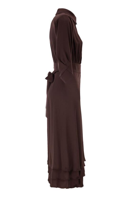 26SS 엘리자베타프랜치 미디 원피스 AB92361E2 644 BROWN - ELISABETTA FRANCHI