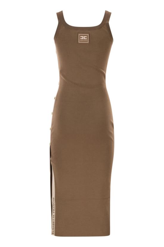 26SS 엘리자베타프랜치 미디 원피스 AM03S61E2 727 CAMEL BUTTER - ELISABETTA FRANCHI