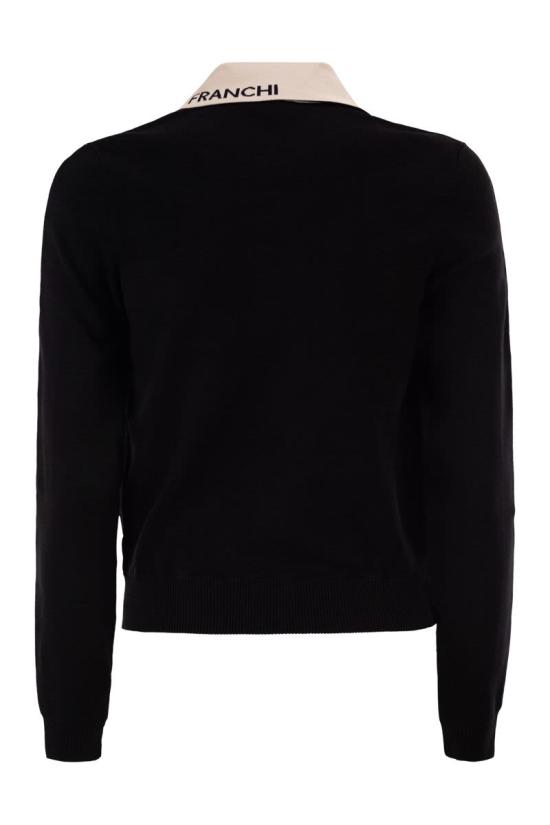 26SS 엘리자베타프랜치 스웨터 MK66S61E2 685 BLACK BUTTER - ELISABETTA FRANCHI