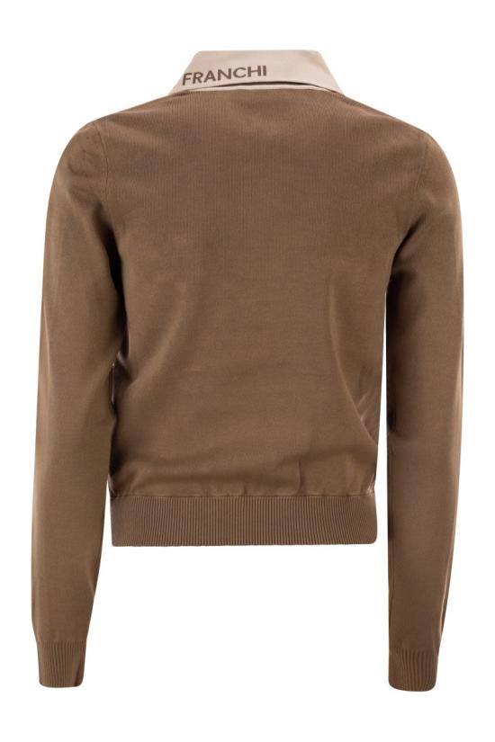 26SS 엘리자베타프랜치 스웨터 MK66S61E2 727 CAMEL BUTTER - ELISABETTA FRANCHI