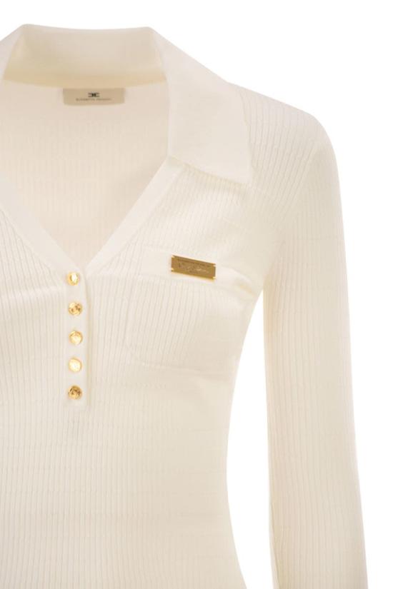 26SS 엘리자베타프랜치 스웨터 MK86B61E2 360 IVORY - ELISABETTA FRANCHI