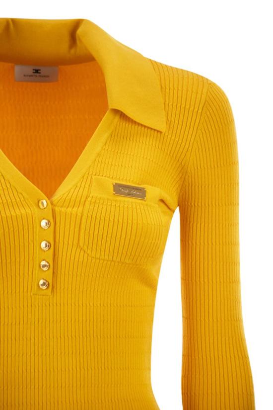 26SS 엘리자베타프랜치 스웨터 MK86B61E2 EV4 YELLOW - ELISABETTA FRANCHI